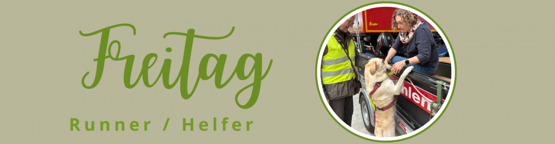 Mantrailing Runner / Helfer - Freitag